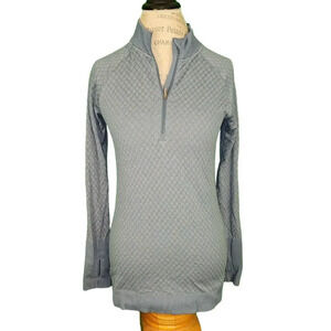 Lululemon Womens Blue Rest Less 1/2 Zip Pullover Small‎